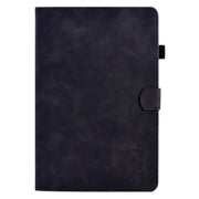 For Lenovo M10 Plus Embossed Smile Flip Tablet Leather Case(Black)