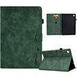 For Lenovo M10 Plus Embossed Smile Flip Tablet Leather Case(Green) - Lenovo by PMC TechLife | Online Shopping South Africa | PMC TechLife | Buy Now Pay Later Mobicred