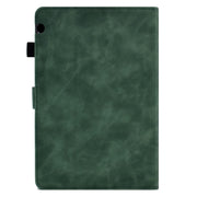 For Huawei MediaPad T5 Embossed Smile Flip Tablet Leather Case(Green)