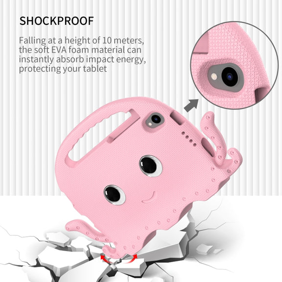 For Lenovo  Tab M8 TB 8505F / 8705N Octopus Style EVA + PC Tablet Case with Strap(Pink)