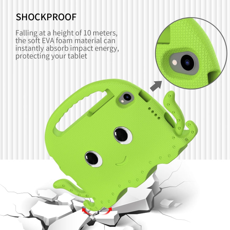 For Lenovo  Tab M8 TB 8505F / 8705N Octopus Style EVA + PC Tablet Case with Strap(Grass Green)