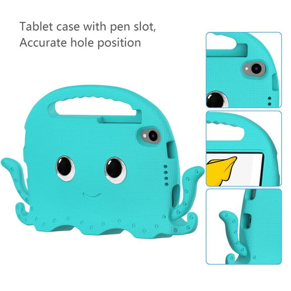 For Lenovo  Tab M8 TB 8505F / 8705N Octopus Style EVA + PC Tablet Case with Strap(Glacial Green)