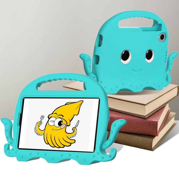 For Lenovo  Tab M8 TB 8505F / 8705N Octopus Style EVA + PC Tablet Case with Strap(Glacial Green)
