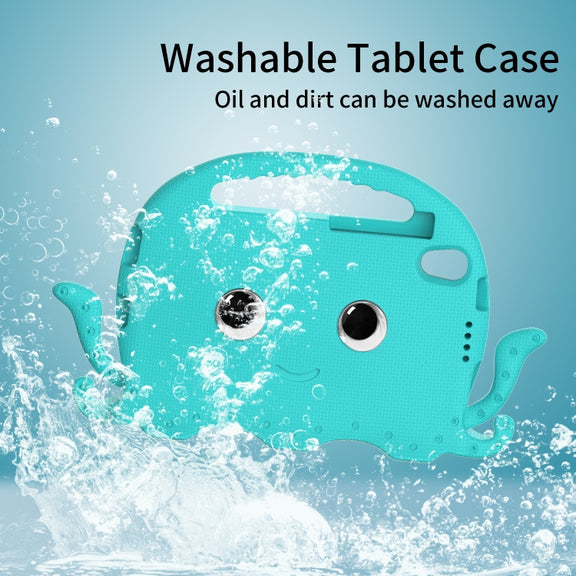 For Lenovo  Tab M8 TB 8505F / 8705N Octopus Style EVA + PC Tablet Case with Strap(Glacial Green)