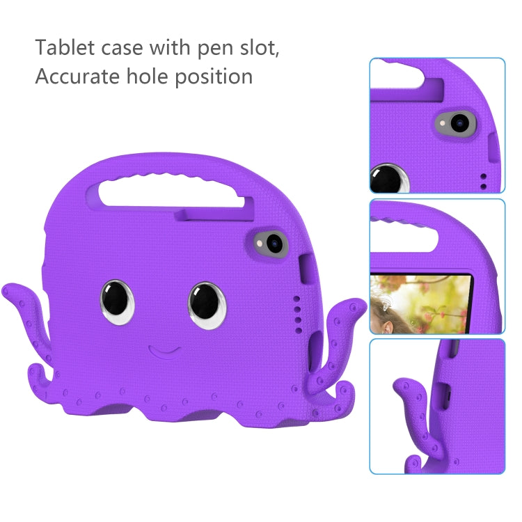 For Lenovo  Tab M8 TB 8505F / 8705N Octopus Style EVA + PC Tablet Case with Strap(Purple)