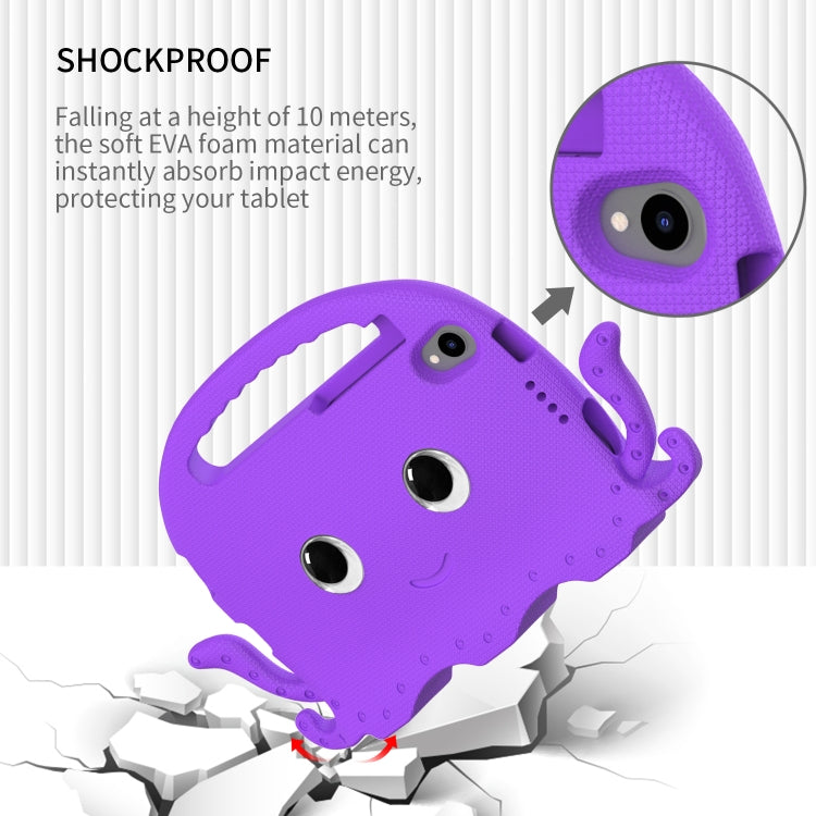 For Lenovo  Tab M8 TB 8505F / 8705N Octopus Style EVA + PC Tablet Case with Strap(Purple)