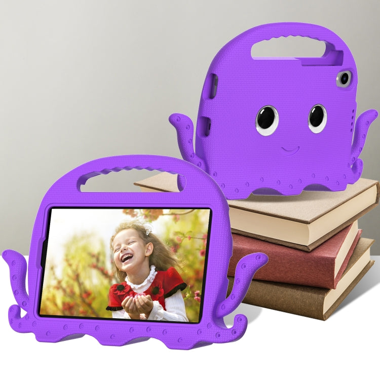 For Lenovo  Tab M8 TB 8505F / 8705N Octopus Style EVA + PC Tablet Case with Strap(Purple)