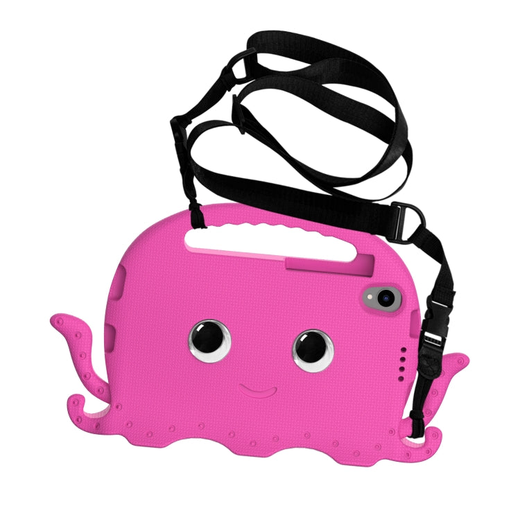 For Lenovo  Tab M8 TB 8505F / 8705N Octopus Style EVA + PC Tablet Case with Strap(Rose Red)