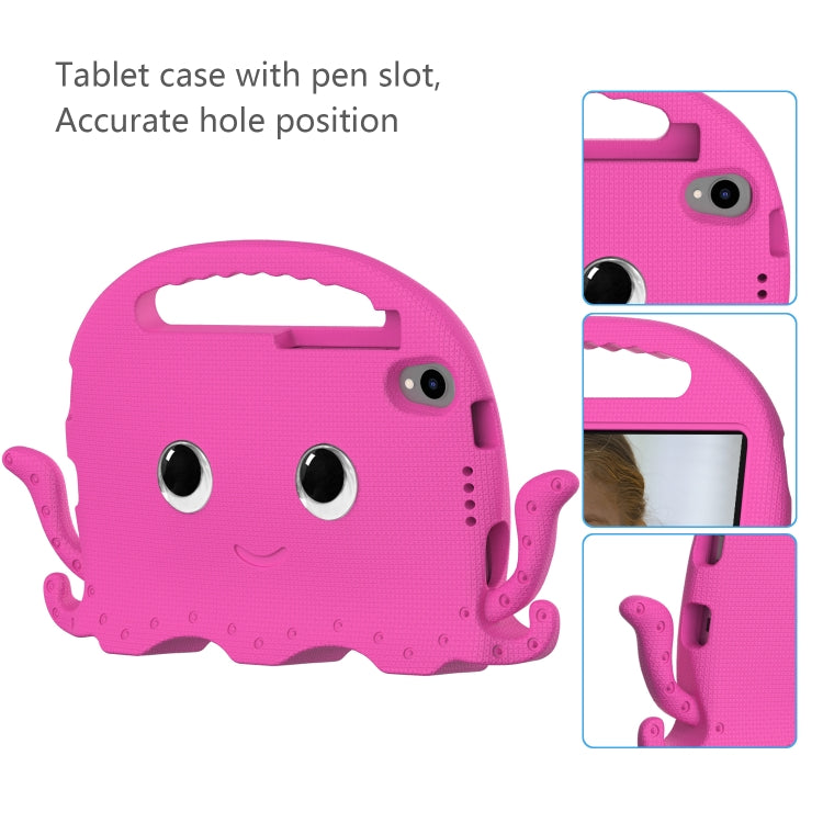 For Lenovo  Tab M8 TB 8505F / 8705N Octopus Style EVA + PC Tablet Case with Strap(Rose Red)