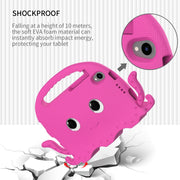 For Lenovo  Tab M8 TB 8505F / 8705N Octopus Style EVA + PC Tablet Case with Strap(Rose Red)