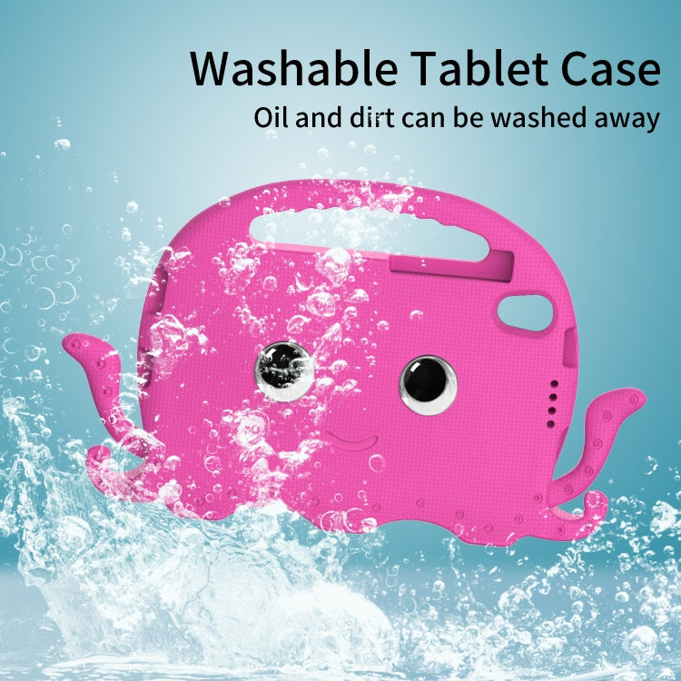 For Lenovo  Tab M8 TB 8505F / 8705N Octopus Style EVA + PC Tablet Case with Strap(Rose Red)