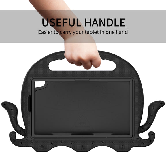 For Lenovo  Tab M8 TB 8505F / 8705N Octopus Style EVA + PC Tablet Case with Strap(Black)