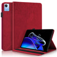 For OPPO Realme Pad X Life Tree Series Horizontal Flip Leather Tablet Case(Red) - Realme by PMC TechLife | Online Shopping South Africa | PMC TechLife | Buy Now Pay Later Mobicred