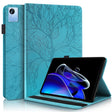 For OPPO Realme Pad X Life Tree Series Horizontal Flip Leather Tablet Case(Lake Blue) - Realme by PMC TechLife | Online Shopping South Africa | PMC TechLife | Buy Now Pay Later Mobicred