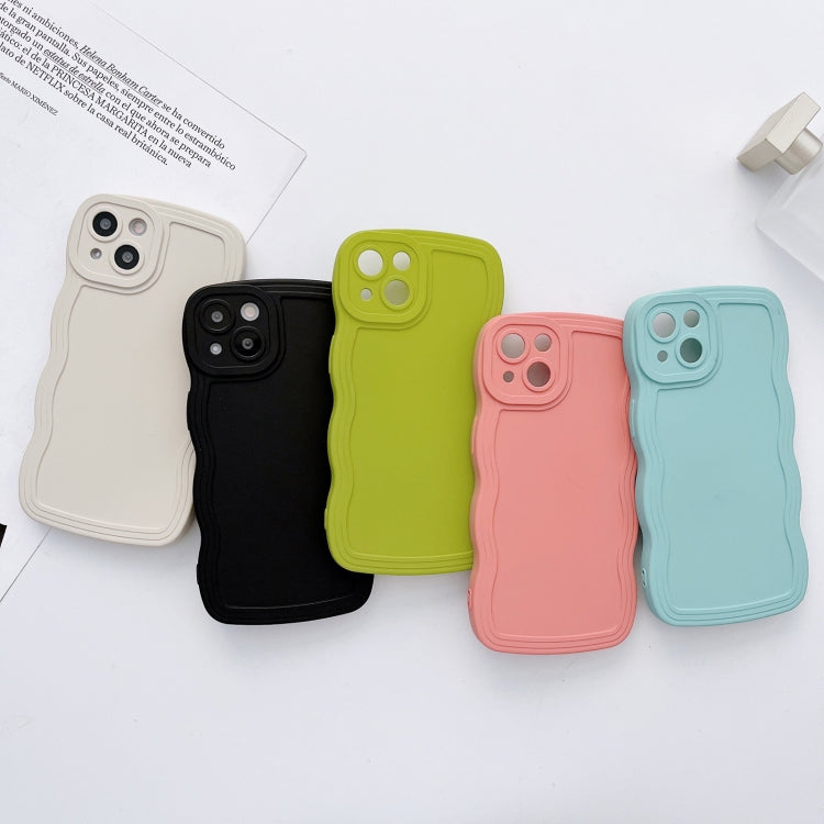 For iPhone 11 Pro Max Wave Edge Silicone Phone Case(Black)
