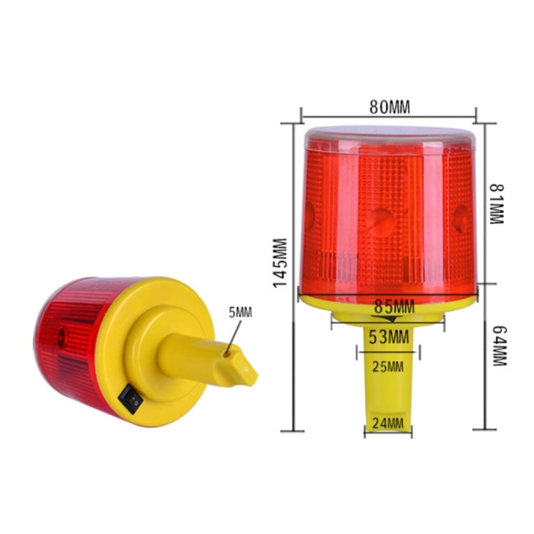 Night Solar Safety Warning Flash Light, Specification:03 Slim Sticks Tied or Inserted(Green)