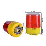 Night Solar Safety Warning Flash Light, Specification:04 Magnet(Green)