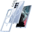 For Samsung Galaxy S22 Ultra Acrylic PC MagSafe Phone Case(Sierra Blue) - Galaxy S22 Ultra 5G Cases by PMC TechLife | Online Shopping South Africa | PMC TechLife