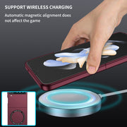 For Samsung Galaxy Z Flip4 Magsafe Magnetic Folding PC Phone Case(Wine Red)