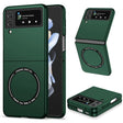 For Samsung Galaxy Z Flip4 Magsafe Magnetic Folding PC Phone Case(Green) - Galaxy Z Flip4 5G Cases by PMC TechLife | Online Shopping South Africa | PMC TechLife