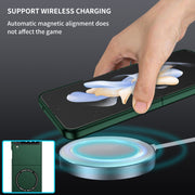 For Samsung Galaxy Z Flip4 Magsafe Magnetic Folding PC Phone Case(Green)