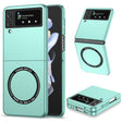For Samsung Galaxy Z Flip4 Magsafe Magnetic Folding PC Phone Case(Light Blue) - Galaxy Z Flip4 5G Cases by PMC TechLife | Online Shopping South Africa | PMC TechLife