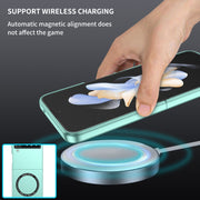 For Samsung Galaxy Z Flip4 Magsafe Magnetic Folding PC Phone Case(Light Blue)