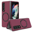 For Samsung Galaxy Z Fold4 Magsafe Magnetic Folding PC Phone Case(Wine Red) - Galaxy Z Fold4 5G Cases by PMC TechLife | Online Shopping South Africa | PMC TechLife