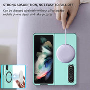 For Samsung Galaxy Z Fold4 Magsafe Magnetic Folding PC Phone Case(Light Blue)