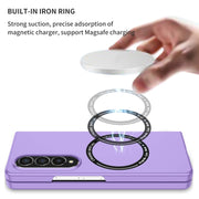 For Samsung Galaxy Z Fold4 Magsafe Magnetic Folding PC Phone Case(Purple)