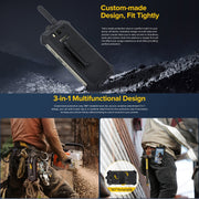 For Ulefone Armor 20WT Ulefone Back Clip Phone Case with Carabiner (Black)
