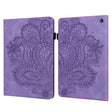 For Amazon Kindle Fire 7 2022 Peacock Embossed Pattern Leather Tablet Case(Purple) - Amazon by PMC TechLife | Online Shopping South Africa | PMC TechLife | Buy Now Pay Later Mobicred