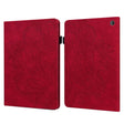 For Amazon Kindle Fire 7 2022 Peacock Embossed Pattern Leather Tablet Case(Red) - Amazon by PMC TechLife | Online Shopping South Africa | PMC TechLife | Buy Now Pay Later Mobicred