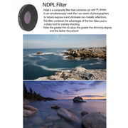 JSR LS ND64PL Lens Filter For DJI Osmo Action 3