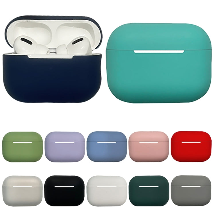 For AirPods Pro 2 Earphone Silicone Protective Case(Light Purple)