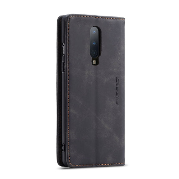 For OnePlus 8 CaseMe Multifunctional Horizontal Flip Leather Case, with Card Slot & Holder & Wallet(Black)