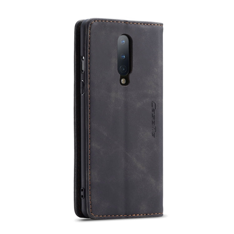 For OnePlus 8 CaseMe Multifunctional Horizontal Flip Leather Case, with Card Slot & Holder & Wallet(Black)