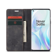 For OnePlus 8 CaseMe Multifunctional Horizontal Flip Leather Case, with Card Slot & Holder & Wallet(Black)