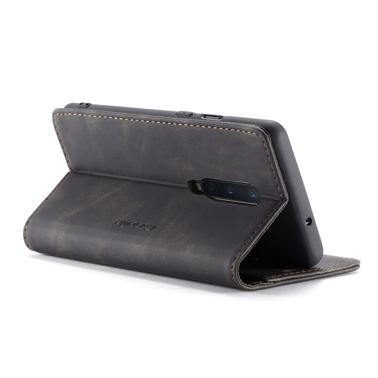 For OnePlus 8 CaseMe Multifunctional Horizontal Flip Leather Case, with Card Slot & Holder & Wallet(Black)