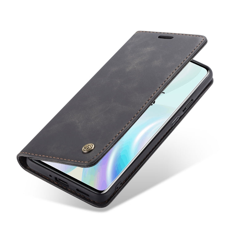 For OnePlus 8 CaseMe Multifunctional Horizontal Flip Leather Case, with Card Slot & Holder & Wallet(Black)