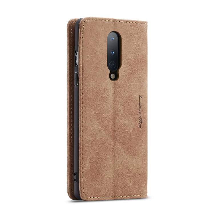 For OnePlus 8 CaseMe Multifunctional Horizontal Flip Leather Case, with Card Slot & Holder & Wallet(Brown)
