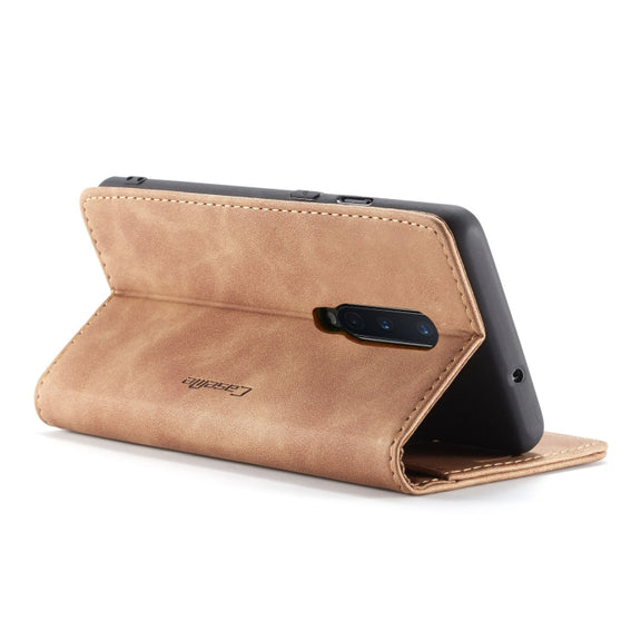 For OnePlus 8 CaseMe Multifunctional Horizontal Flip Leather Case, with Card Slot & Holder & Wallet(Brown)