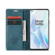 For OnePlus 8 CaseMe Multifunctional Horizontal Flip Leather Case, with Card Slot & Holder & Wallet(Blue)