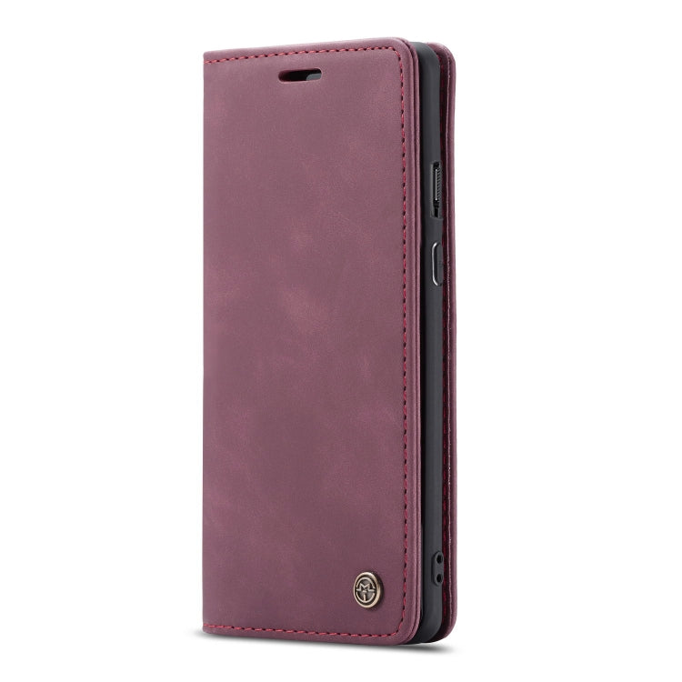 For OnePlus 8 CaseMe Multifunctional Horizontal Flip Leather Case, with Card Slot & Holder & Wallet(Wine Red)