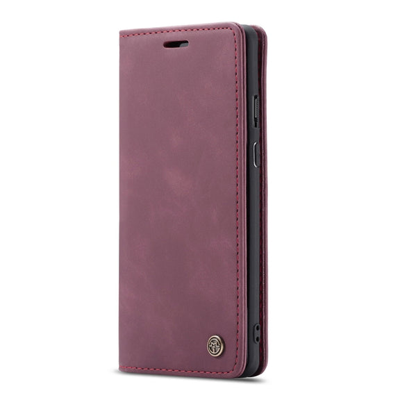 For OnePlus 8 CaseMe Multifunctional Horizontal Flip Leather Case, with Card Slot & Holder & Wallet(Wine Red)