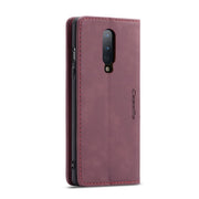 For OnePlus 8 CaseMe Multifunctional Horizontal Flip Leather Case, with Card Slot & Holder & Wallet(Wine Red)