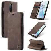For OnePlus 8 CaseMe Multifunctional Horizontal Flip Leather Case, with Card Slot & Holder & Wallet(Coffee)