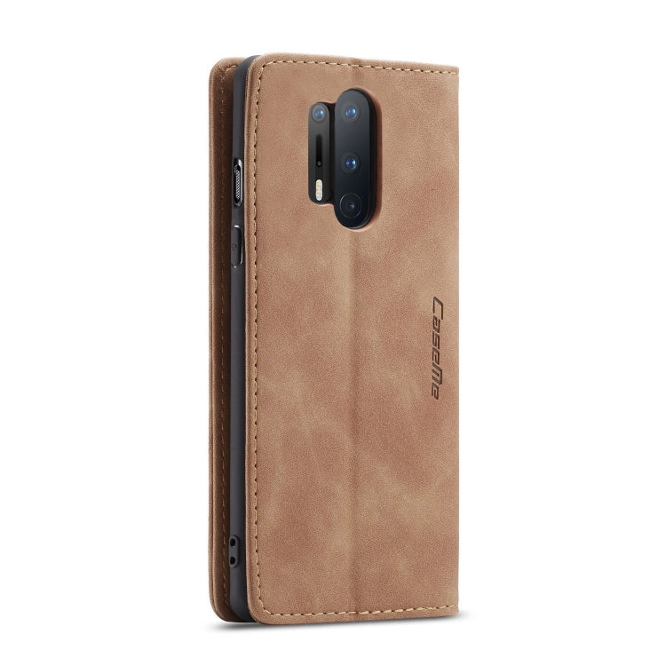 For OnePlus 8 Pro CaseMe Multifunctional Horizontal Flip Leather Case, with Card Slot & Holder & Wallet(Brown)