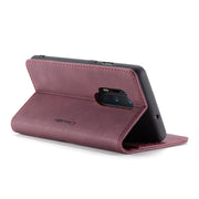 For OnePlus 8 Pro CaseMe Multifunctional Horizontal Flip Leather Case, with Card Slot & Holder & Wallet(Wine Red)