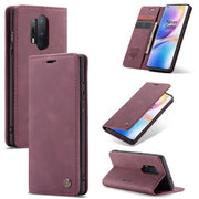 For OnePlus 8 Pro CaseMe Multifunctional Horizontal Flip Leather Case, with Card Slot & Holder & Wallet(Wine Red)